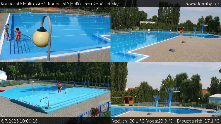 Koupaliště Hulín - Areál koupaliště Hulín - sdružené snímky - 6.7.2025 v 10:00 Koupaliště Hulín - Areál koupaliště Hulín - sdružené snímky - 6.7.2025 v 10:00