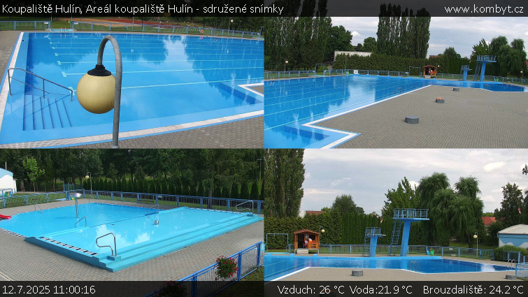 Koupaliště Hulín - Areál koupaliště Hulín - sdružené snímky - 12.7.2025 v 11:00 Koupaliště Hulín - Areál koupaliště Hulín - sdružené snímky - 12.7.2025 v 11:00