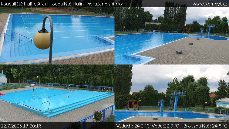 Koupaliště Hulín - Areál koupaliště Hulín - sdružené snímky - 12.7.2025 v 13:30 Koupaliště Hulín - Areál koupaliště Hulín - sdružené snímky - 12.7.2025 v 13:30