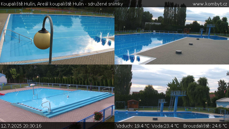 Koupaliště Hulín - Areál koupaliště Hulín - sdružené snímky - 12.7.2025 v 20:30 Koupaliště Hulín - Areál koupaliště Hulín - sdružené snímky - 12.7.2025 v 20:30