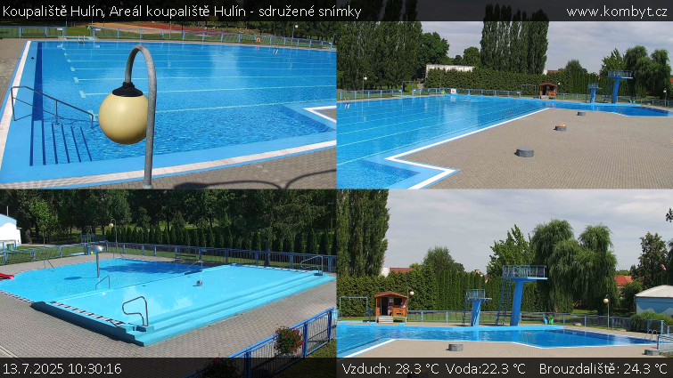 Koupaliště Hulín - Areál koupaliště Hulín - sdružené snímky - 13.7.2025 v 10:30 Koupaliště Hulín - Areál koupaliště Hulín - sdružené snímky - 13.7.2025 v 10:30