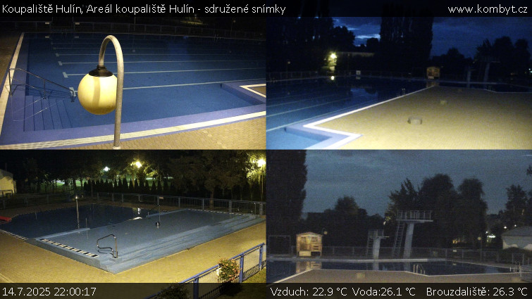 Koupaliště Hulín - Areál koupaliště Hulín - sdružené snímky - 14.7.2025 v 22:00 Koupaliště Hulín - Areál koupaliště Hulín - sdružené snímky - 14.7.2025 v 22:00