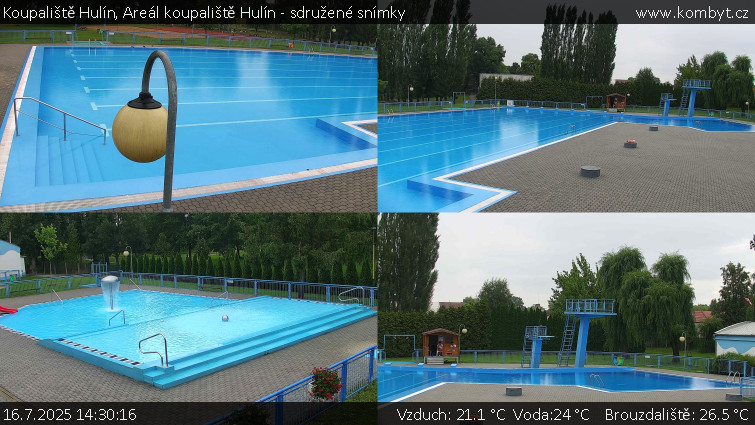 Koupaliště Hulín - Areál koupaliště Hulín - sdružené snímky - 16.7.2025 v 14:30 Koupaliště Hulín - Areál koupaliště Hulín - sdružené snímky - 16.7.2025 v 14:30