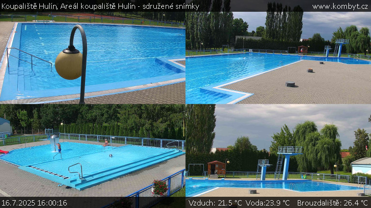 Koupaliště Hulín - Areál koupaliště Hulín - sdružené snímky - 16.7.2025 v 16:00 Koupaliště Hulín - Areál koupaliště Hulín - sdružené snímky - 16.7.2025 v 16:00