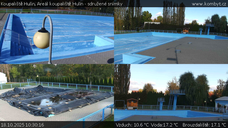Koupaliště Hulín - Areál koupaliště Hulín - sdružené snímky - 18.10.2025 v 10:30 Koupaliště Hulín - Areál koupaliště Hulín - sdružené snímky - 18.10.2025 v 10:30
