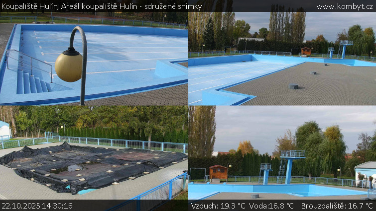 Koupaliště Hulín - Areál koupaliště Hulín - sdružené snímky - 22.10.2025 v 14:30 Koupaliště Hulín - Areál koupaliště Hulín - sdružené snímky - 22.10.2025 v 14:30