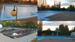 Areál koupaliště Hulín - sdružené snímky