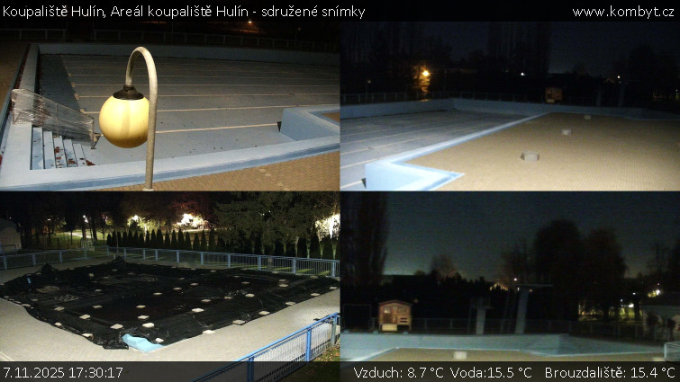 Koupaliště Hulín - Areál koupaliště Hulín - sdružené snímky - 7.11.2025 v 17:30