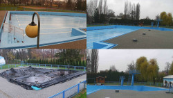 Areál koupaliště Hulín - sdružené snímky