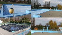 Areál koupaliště Hulín - sdružené snímky