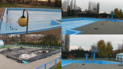 Areál koupaliště Hulín - sdružené snímky