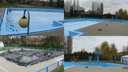 Areál koupaliště Hulín - sdružené snímky