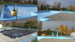 Areál koupaliště Hulín - sdružené snímky