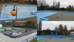 Areál koupaliště Hulín - sdružené snímky