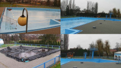 Areál koupaliště Hulín - sdružené snímky