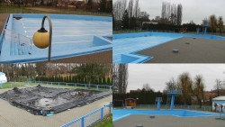 Areál koupaliště Hulín - sdružené snímky