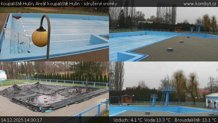 Koupaliště Hulín - Areál koupaliště Hulín - sdružené snímky - 14.12.2025 v 14:30