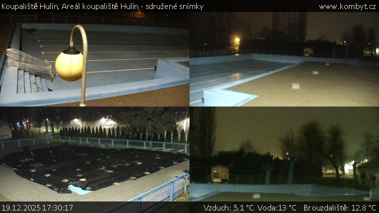 Koupaliště Hulín - Areál koupaliště Hulín - sdružené snímky - 19.12.2025 v 17:30