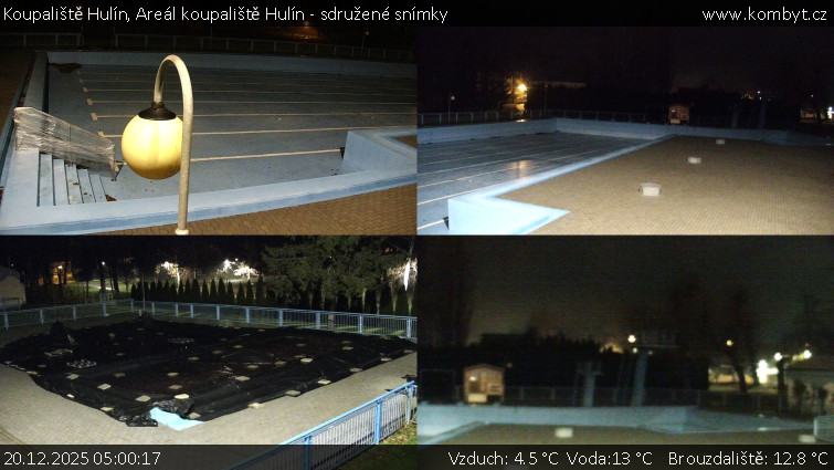 Koupaliště Hulín - Areál koupaliště Hulín - sdružené snímky - 20.12.2025 v 05:00