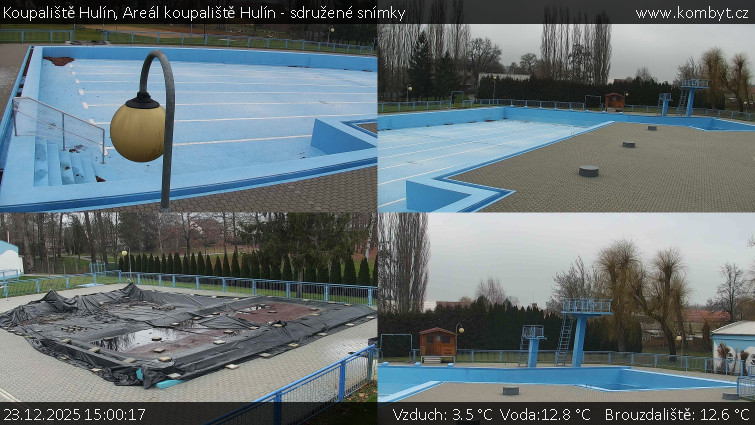 Koupaliště Hulín - Areál koupaliště Hulín - sdružené snímky - 23.12.2025 v 15:00