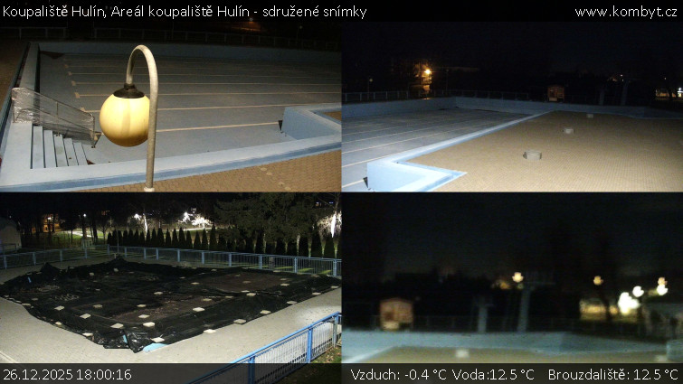 Koupaliště Hulín - Areál koupaliště Hulín - sdružené snímky - 26.12.2025 v 18:00