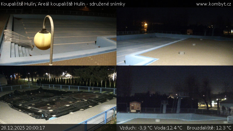 Koupaliště Hulín - Areál koupaliště Hulín - sdružené snímky - 28.12.2025 v 20:00