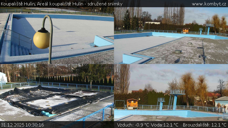Koupaliště Hulín - Areál koupaliště Hulín - sdružené snímky - 31.12.2025 v 10:30