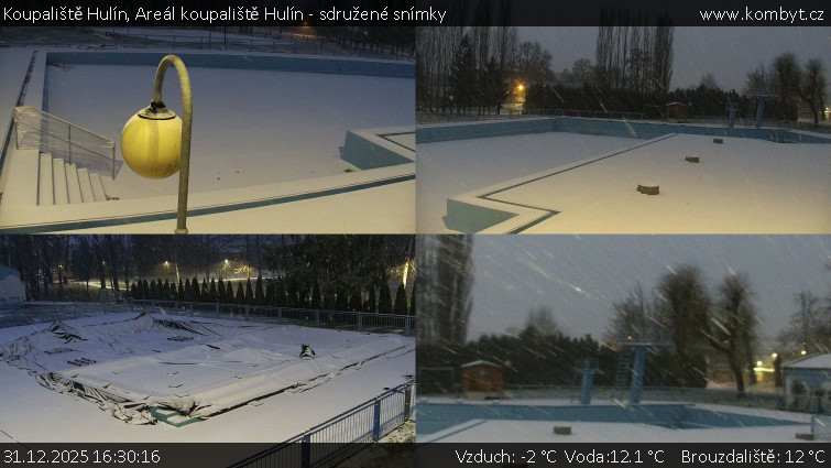 Koupaliště Hulín - Areál koupaliště Hulín - sdružené snímky - 31.12.2025 v 16:30