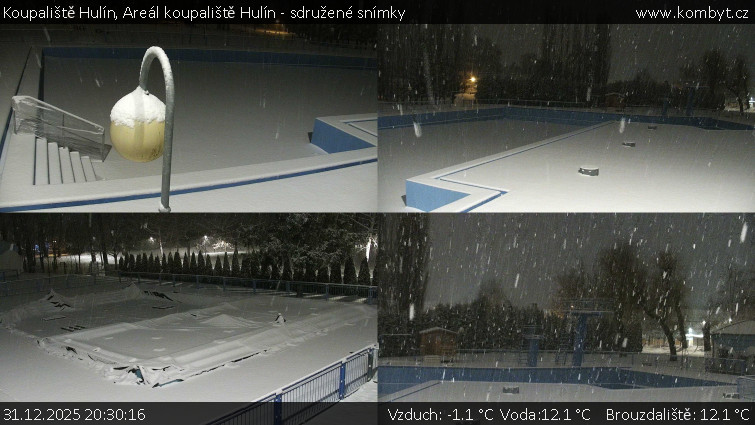 Koupaliště Hulín - Areál koupaliště Hulín - sdružené snímky - 31.12.2025 v 20:30