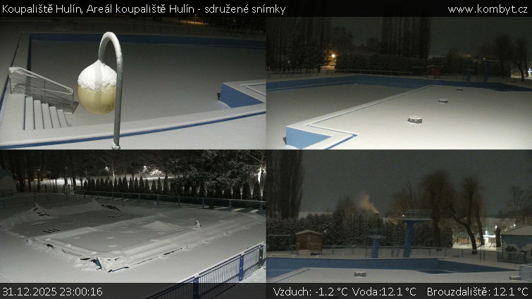 Koupaliště Hulín - Areál koupaliště Hulín - sdružené snímky - 31.12.2025 v 23:00