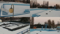 Areál koupaliště Hulín - sdružené snímky