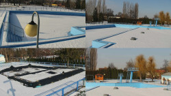 Areál koupaliště Hulín - sdružené snímky