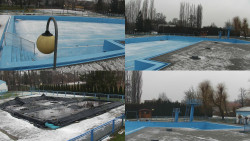 Areál koupaliště Hulín - sdružené snímky