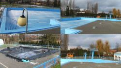 Areál koupaliště Hulín - sdružené snímky