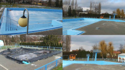 Areál koupaliště Hulín - sdružené snímky