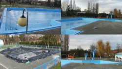 Areál koupaliště Hulín - sdružené snímky