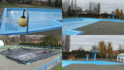 Areál koupaliště Hulín - sdružené snímky