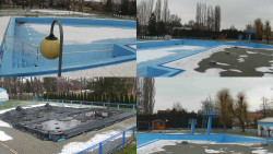 Areál koupaliště Hulín - sdružené snímky