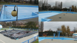 Areál koupaliště Hulín - sdružené snímky