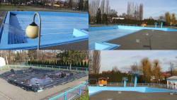 Areál koupaliště Hulín - sdružené snímky