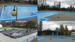 Areál koupaliště Hulín - sdružené snímky