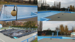 Areál koupaliště Hulín - sdružené snímky