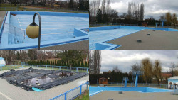 Areál koupaliště Hulín - sdružené snímky