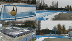 Areál koupaliště Hulín - sdružené snímky