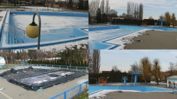 Areál koupaliště Hulín - sdružené snímky