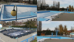 Areál koupaliště Hulín - sdružené snímky