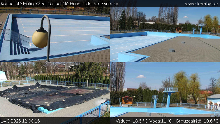 Koupaliště Hulín - Areál koupaliště Hulín - sdružené snímky - 14.3.2026 v 12:00