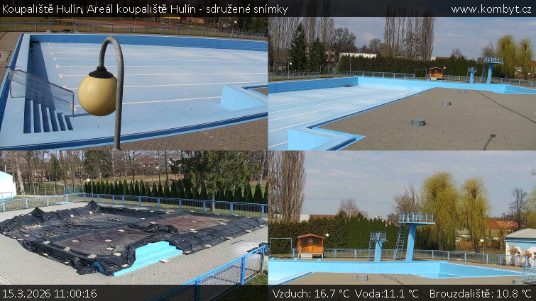 Koupaliště Hulín - Areál koupaliště Hulín - sdružené snímky - 15.3.2026 v 11:00