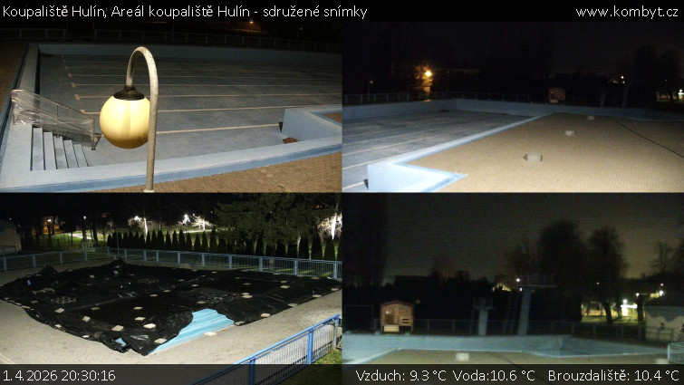 Koupaliště Hulín - Areál koupaliště Hulín - sdružené snímky - 1.4.2026 v 20:30