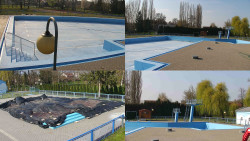 Areál koupaliště Hulín - sdružené snímky